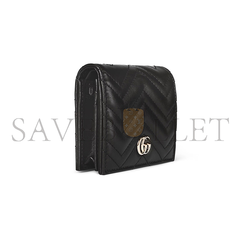 GUCCI GG MARMONT CARD CASE WALLET 466492 (17.5*11cm) GUCCI GG MARMONT CARD CASE WALLET 466492 (17.5*11cm)
